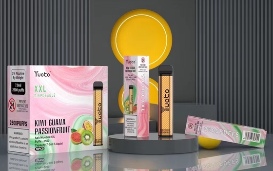 Penna Vape monouso all'ingrosso in fabbrica con 7ml E-Liquid 1200mAh Batteria Fragola Kiwi Ice