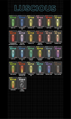 Ordine eliminabile silenzioso alla rinfusa del E-liquido del NIC del sale di Vape 8.0ML 5% 3000 dei soffi splendidi del ODM Yuoto dell'OEM
