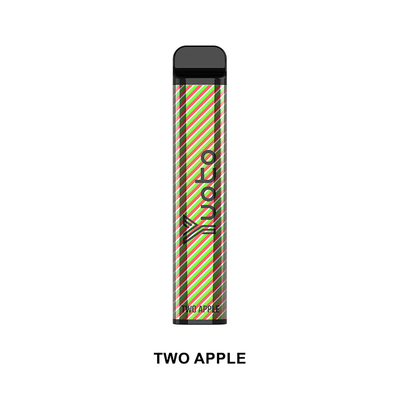 Yuoto E Cig XXL usa e getta a lunga durata 2500 sbuffi doppia mela 50 mg 7 ml di succo