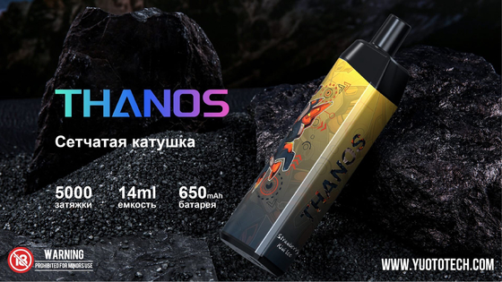 Yuoto Thanos 5000 soffia vaporizzatore eliminabile del E-succo di preriempimento 14ml una batteria Capapcity da 650 mAh
