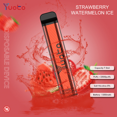 Nicotina eliminabile 1200 di Vape MAh Battery 5% dei soffi di sapori 7.0ML 2500 di Yuoto 23