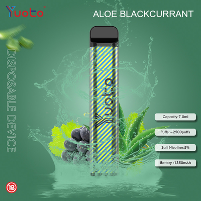 Nicotina eliminabile 1200 di Vape MAh Battery 5% dei soffi di sapori 7.0ML 2500 di Yuoto 23