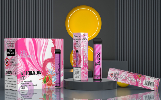 Nicotina eliminabile 1200 di Vape MAh Battery 5% dei soffi di sapori 7.0ML 2500 di Yuoto 23