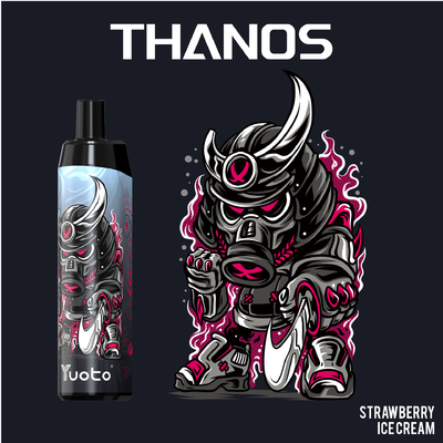 Nicotina eliminabile 5% /2 % di Vape Pen Mesh Coil Rechargeable 650mAh 14ml delle E-sigarette di Yuoto Thanos 5000puff Vape