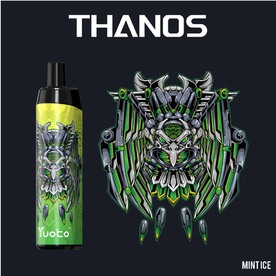 Nicotina eliminabile 5% /2 % di Vape Pen Mesh Coil Rechargeable 650mAh 14ml delle E-sigarette di Yuoto Thanos 5000puff Vape