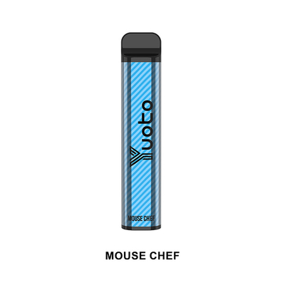 Sigaretta elettronica usa e getta Yuoto XXL 2500 sbuffi Penna Shisha Mouse Chef 50mg Nicotina