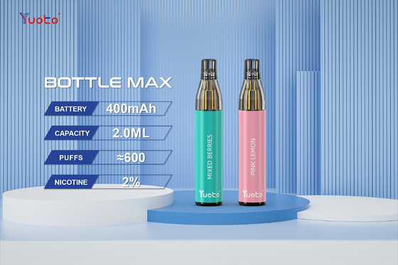 Soffi massimi Vape eliminabile Yuoto della bottiglia originale di 100% 600 di 2ml 400mah in Europa con TPD