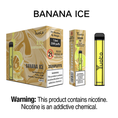 penna vape usa e getta originale yuoto xxl 2500 puff 1200mah capacità della batteria 7 ml 5% nicotina