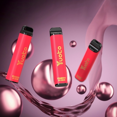 sapore di uva Yuoto xxl Max 3500 Sbuffi monouso Vape sigaretta elettronica Mesh Coils Leather Surface 9ml