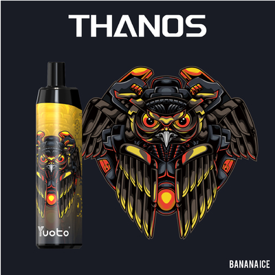 Il baccello Yuoto Thanos 5000 di Vape soffia bobina liquida della maglia 650mAh del nicotina 14ML E di flavo della frutta ricaricabile con tipo C