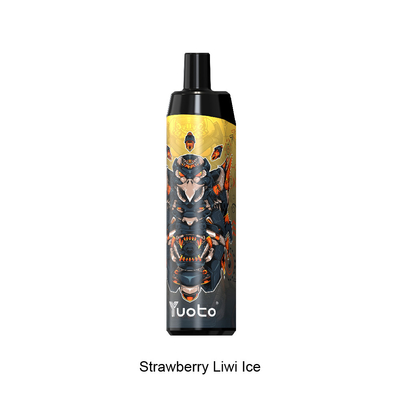 Penna Vape monouso ricaricabile all'ingrosso con bobina a maglie 14ml E-Liquid 650mAh Batteria Fragola Kiwi Ice