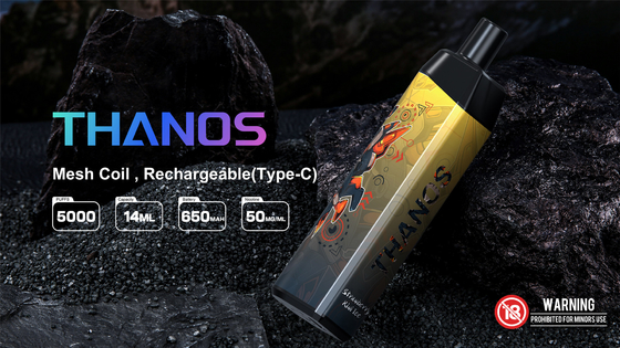 5000 soffi usa e getta Vape Pod Peach Flavour Yuoto Thanos Mesh Coil 14ml Ejuice 650mAh Batteria dalla fabbrica cinese