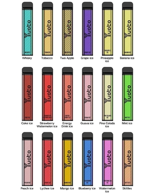XXL 2500 sbuffi Vaporizzatore monouso Vape 1200mAh Batteria 7.0ml Ejuice 0% 2% 5% Nicotina dalla fabbrica originale Yuoto