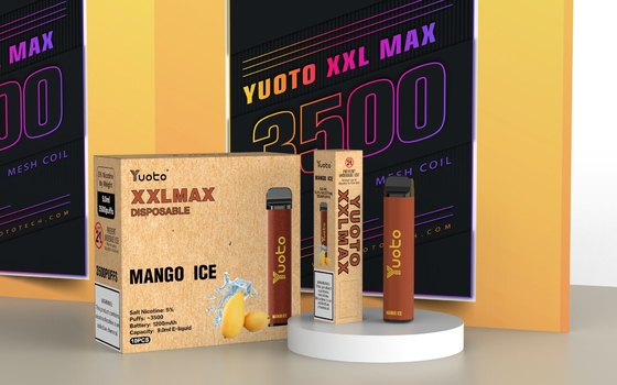 sapore di bevanda energetica Yuoto xxl Max 3500 soffi monouso Vapeall'ingrosso vape usa e getta Mesh Coils Leather Surface 9ml