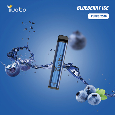 Spedizione veloce Yuoto XXL 2500puffs Sigaretta 2500 Puff Vaping Device 7.0ml Eliquid 1200mAh Batteria