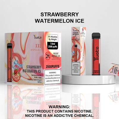 Penna Vape monouso all'ingrosso in fabbrica con 7ml E-Liquid 1200mAh Batteria Fragola Kiwi Ice