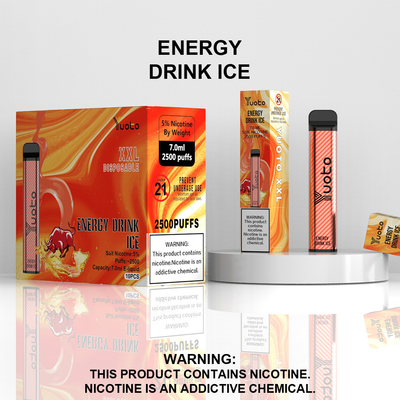 Penna Vape monouso all'ingrosso in fabbrica con 7ml E-Liquid 1200mAh Batteria Fragola Kiwi Ice