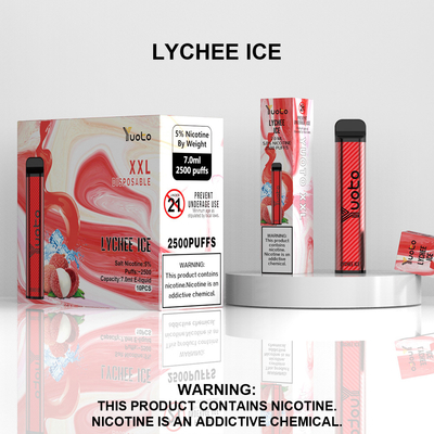 Penna Vape usa e getta Yuoto XXL 2500 Puffs Lychee ice con 7ml E-Liquid Fast Shipping Dubai
