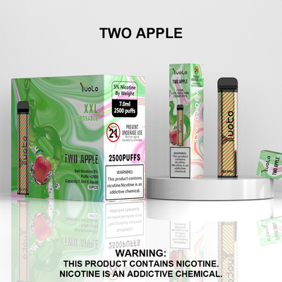 Vape Pod monouso 2500 soffi Banana Flavour Yuoto XXL 7.0ml Ejuice 1200mAh Batteria Bulking China Factory