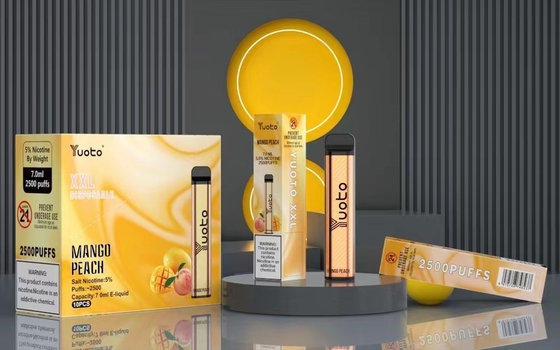 Vape Pod monouso 2500 soffi Banana Flavour Yuoto XXL 7.0ml Ejuice 1200mAh Batteria Bulking China Factory