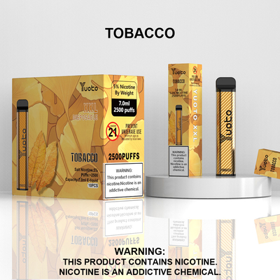 Vape Pod monouso 2500 soffi Banana Flavour Yuoto XXL 7.0ml Ejuice 1200mAh Batteria Bulking China Factory