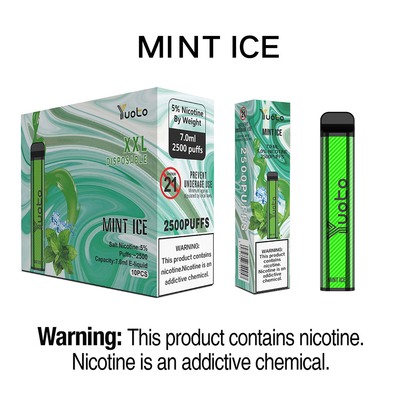 Fabbrica diretta all'ingrosso Yuoto XXL 5% nicotina 2500 sbuffi Pina Coloda sapore di ghiaccio usa e getta sigaretta elettronica Vape
