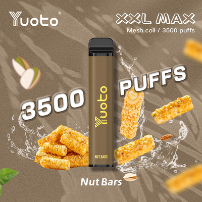 Penna Vape monouso all'ingrosso della fabbrica Yuoto XXL Max 3500 Puffs Mesh Coil 9ml E-Liquid 1200mAh Batteria