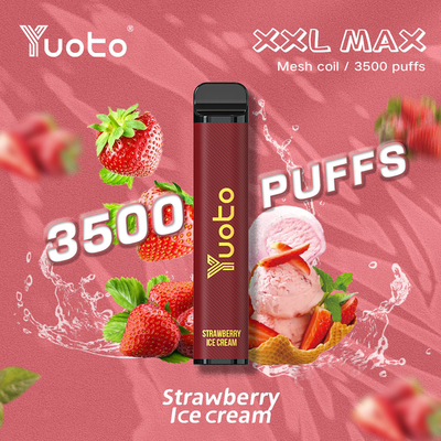 Vape monouso all'ingrosso da 3500 sbuffi con supporto per bobina a maglie di batteria da 1200 mAh E-Liquid da 9 ml Personalizza la fabbrica OEM ODM