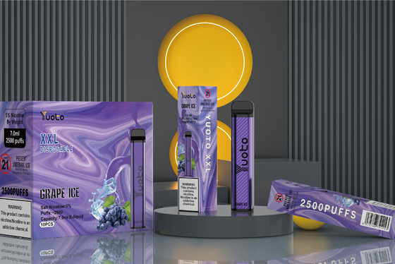 7ml 2500 soffia Vape eliminabile, sapori Yuoto Xxl Vape Pen Oem Odm della frutta