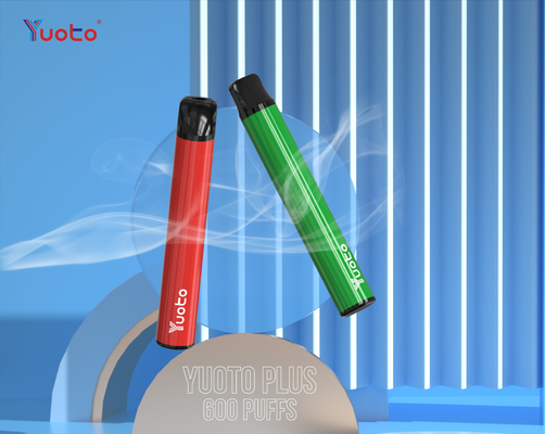 TPD Yuoto più 600puffs, sapore della frutta di prezzi del grossista della fabbrica del ghiaccio 2ml 2%nicotine Vape Pen Device del mirtillo
