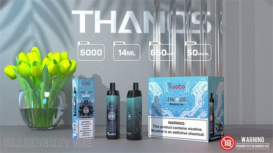 La batteria ricaricabile Yuoto Vape eliminabile Pen Thanos 5000 soffia