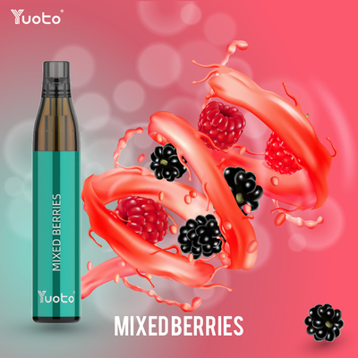 Yuoto Bottlemax che le penne eliminabili di Vape ammassano 600 soffi ha mescolato il nicotina basso 2% TPD delle bacche