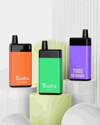 Yuoto Beyonder Vapor Disposable 7000 Puffs Ricaricabile Nicotina Libera 5% E Liquid