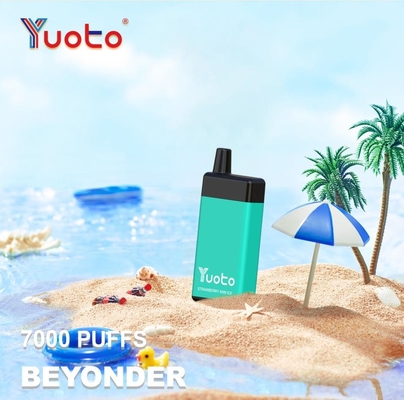 Yuoto Beyonder Vapor Disposable 7000 Puffs Ricaricabile Nicotina Libera 5% E Liquid