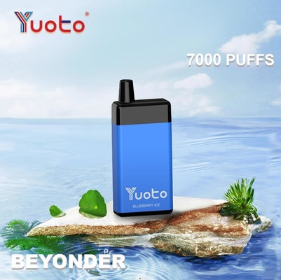 Originale Yuoto Vapore usa e getta Beyonder 7000 Puffs Ricaricabile Maschera bobina 15 Sapori Originale