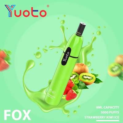 Unico Yuoto Fox 3000 Puffs Vapor Disposable E Cigarette Buon Sapore