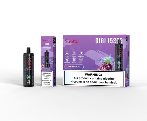 Yuoto DIGI 15000 Puffs Daul Mesh Coil Vape Regolabile flusso d'aria