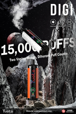 Yuoto DIGI 15000 Puffs YUOTO Disposable Vape Double Mesh Coil Due modalità