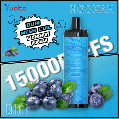 YUOTO Manufacturer DIGI 15000 Puffs Daul Mesh Coil Vape Regolabile flusso d'aria MTL e DTL