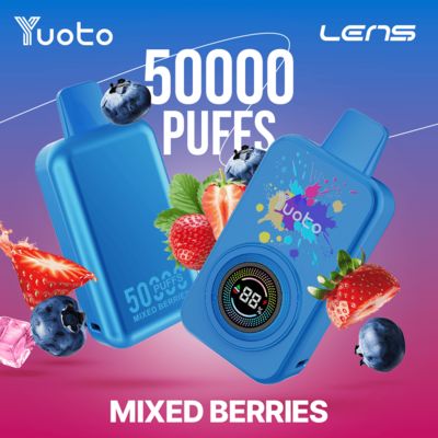 15 Flavors Yuoto Lens 50000 Puffs Rechargeable Disposable Vape