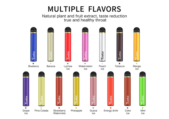 Un certificato eliminabile di 23 di sapori 1500 dei soffi di Vape 5ml E Juice Capacity CF del CE