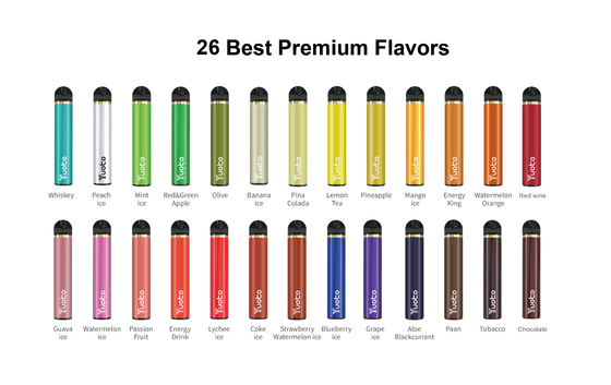 Un certificato eliminabile di 23 di sapori 1500 dei soffi di Vape 5ml E Juice Capacity CF del CE
