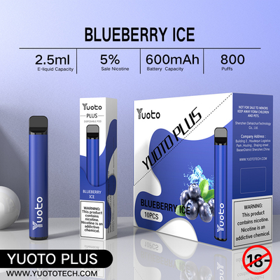 Soffio eliminabile 3.5V di più 800 di Yuoto di originale di Vape 100% di Cig di 7W-12W E