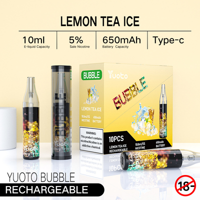 La fabbrica originale in baccelli eliminabili del vape di yuoto ricaricabile della bolla 4000puffs 10ml 650mah della Cina Yuoto ingrana le bobine