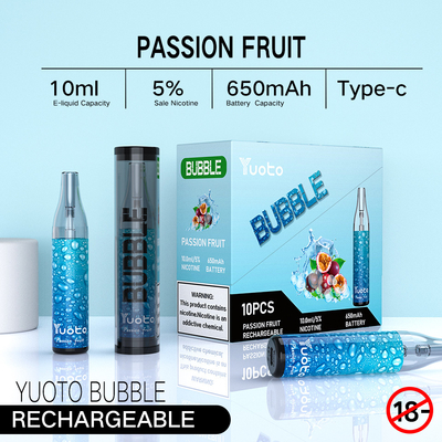 La fabbrica originale in baccelli eliminabili del vape di yuoto ricaricabile della bolla 4000puffs 10ml 650mah della Cina Yuoto ingrana le bobine