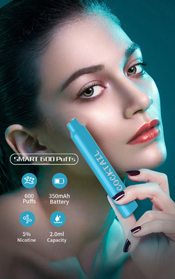 YUOTO Smart 600 soffia Vape 2ML E Juice Capacity With 12 sapori