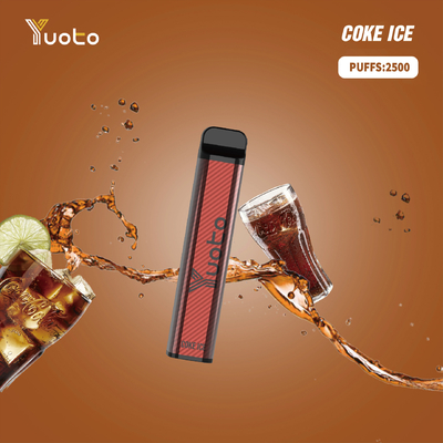 Baccello eliminabile del vape del yuotovape del vape di yuoto quadrato di forma del eliquid del xxl 2500puffs 1200mah 7ml di Yuoto