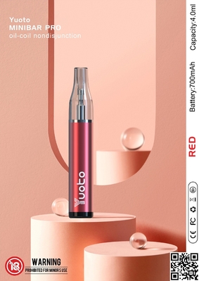 Liquido eliminabile su ordinazione della ricarica e di Vapes 4ml del minibar di Yuoto