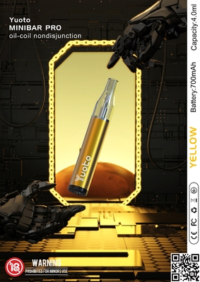 Liquido eliminabile su ordinazione della ricarica e di Vapes 4ml del minibar di Yuoto