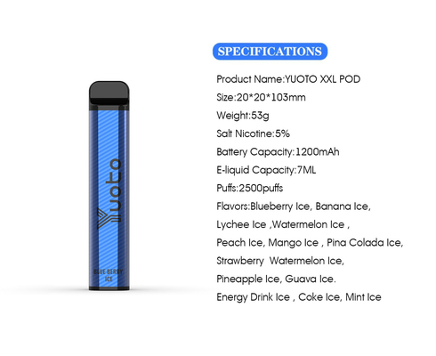 Un vaporizzatore Pen Kit, PC Vape Pen Pod System di 23 sapori di SS304 PCTG